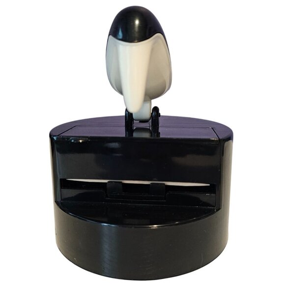 Penguin Bird Toothpick Dispenser Holder Vintage Mechanical Plastic Novelty MCM - Picture 5 of 8